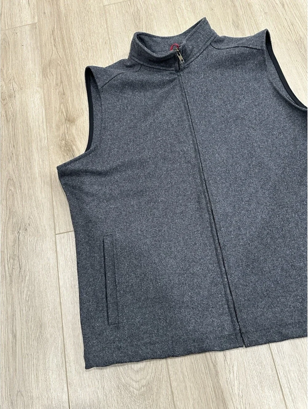 Stormy Kromer Vest Mens XL Wool Blend Full Zip Gray Outdoor